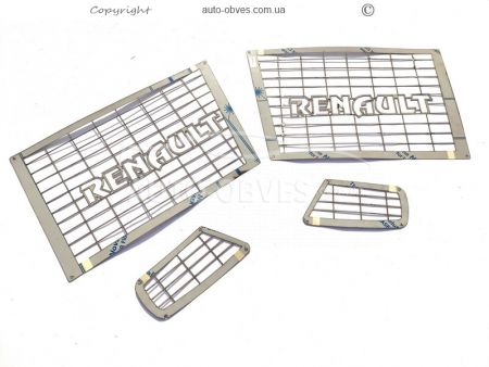 Covers for headlights, fog lamps Renault C-Truck - type: mesh фото 2