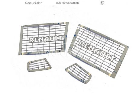 Covers for headlights, fog lamps Renault C-Truck - type: mesh фото 0