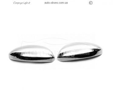 Covers for mirrors Renault Clio V - type: 2 pcs stainless steel photo 1