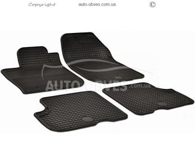 Rugs in salon rubber Renault Logan 2005-2012, 4 pieces фото 0
