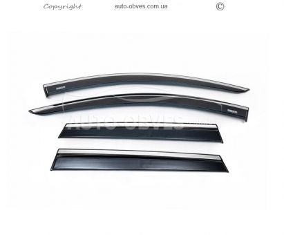 Windshields Renault Duster 2025-... - type: 4 pcs with chrome photo 1