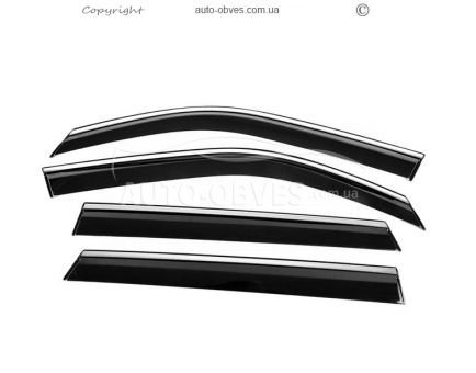 Вітровики з хромованим молдингом Renault Captur 2024-… - тип: фото 0