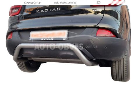 Защита заднего бампера Renault Kadjar - тип: П-образная фото 0