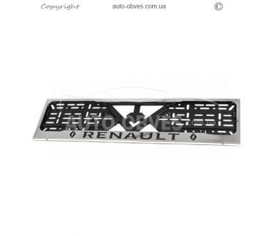 Рамка номерного знаку з лого Renault фото 0