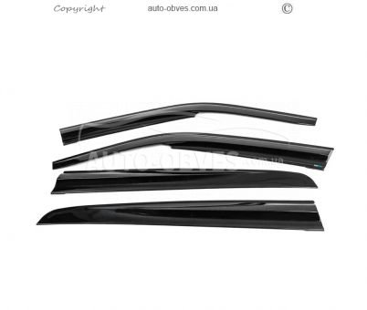 Window deflectors Renault Symbol 1999-2008 - type: 4 pcs, sunplex sport фото 0