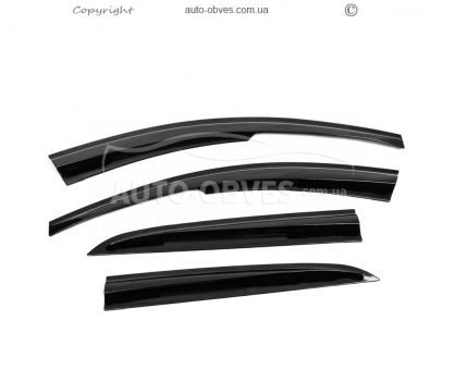 Window deflectors Renault Symbol 2008-2013 - type: 4 pcs, sunplex sport фото 1