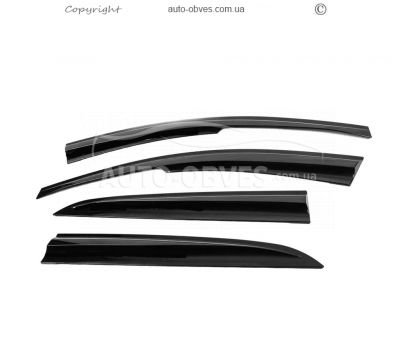 Window deflectors Renault Symbol 2008-2013 - type: 4 pcs, sunplex sport фото 0