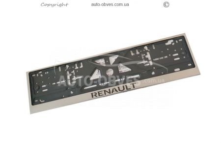 License plate frame for Renault - 1 piece фото 0