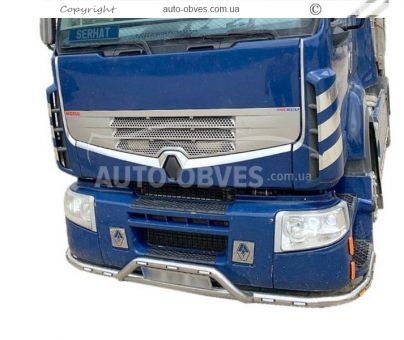 Front bumper protection Renault Premium - additional service: installation of diodes v2 фото 6