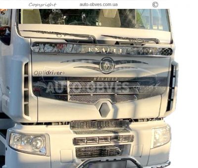 Covers on the Renault Premium euro 5 radiator grille - type: stainless steel фото 1