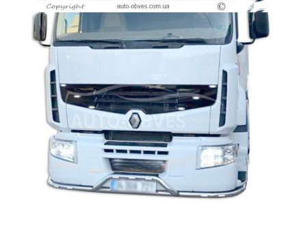Front bumper protection Renault Premium - additional service: installation of diodes v2 фото 5