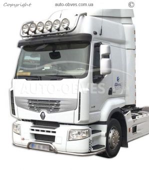 Front bumper protection Renault Premium - additional service: installation of diodes v2 фото 1
