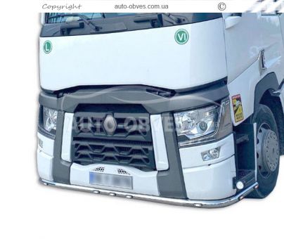 Защита переднего бампера Renault C - truck - доп услуга: установка диодов фото 3