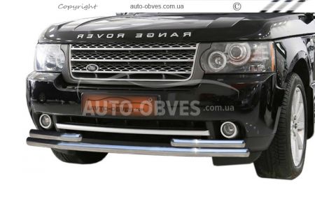 Front roll bar Land Rover Range Rover Vogue - type: with auxiliary pipes фото 0