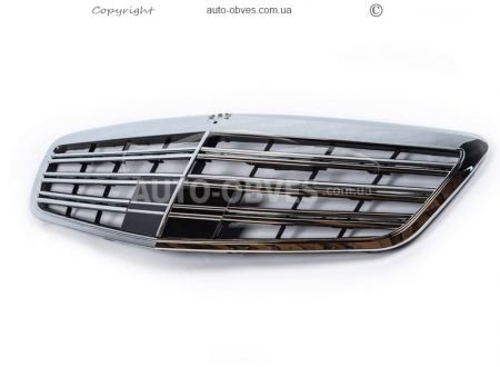 Radiator grille Mercedes S class w221 - type: amg фото 0