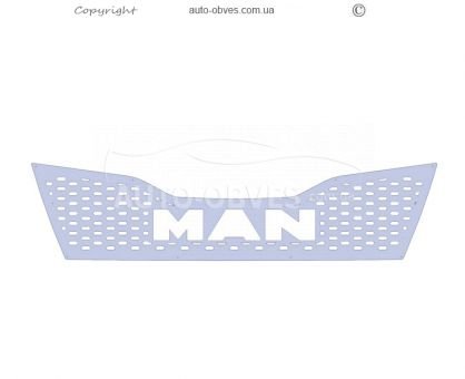 Накладка на решітку капоту MAN TGX евро 6 фото 0