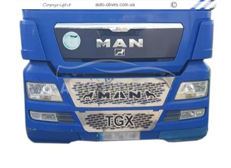 Накладки на решітку радіатора MAN TGX - тип: комплект варіант 8 фото 3