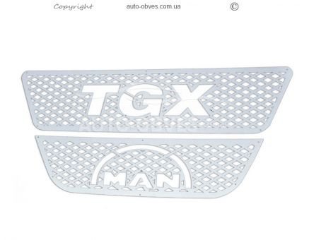 Накладки на решетку радиатора MAN TGX евро 5 фото 0