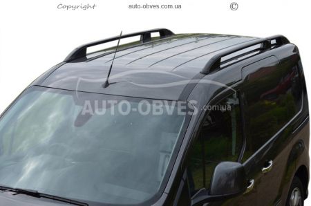 Рейлінги Fiat Doblo 2001-2012 - тип: пк crown, колір: чорний фото 1