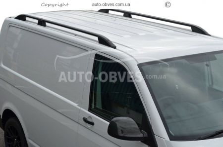 Roof rails Opel Zafira Life 2019-... L1\L2 base - type: pc crown, color: black фото 3