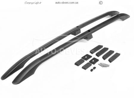 Roof rails Toyota Prado 150 - type: abs fasteners, color: black фото 0