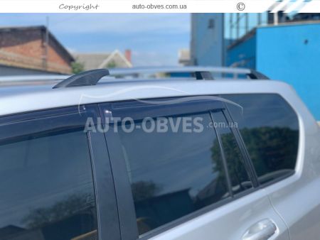 Roof rails Toyota Prado 120 - type: abs mounts фото 2