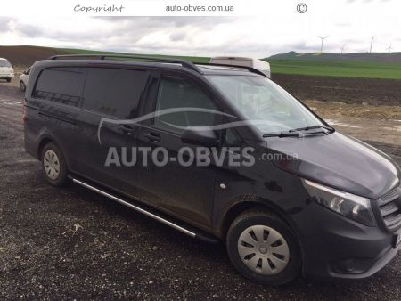 Roof rails Mercedes Vito, V-class - color: black фото 9