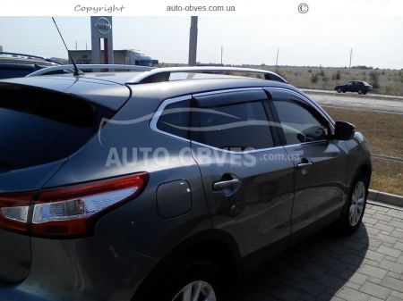 Roof rails Nissan Qashqai 2014-2017 - type: pc crown фото 8