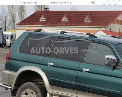 Roof rails Mitsubishi Pajero Sport I - type: abs mounts фото 4