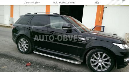 Рейлинги Range Rover Sport 2013-2019 - тип: пк crown, цвет: черный фото 4