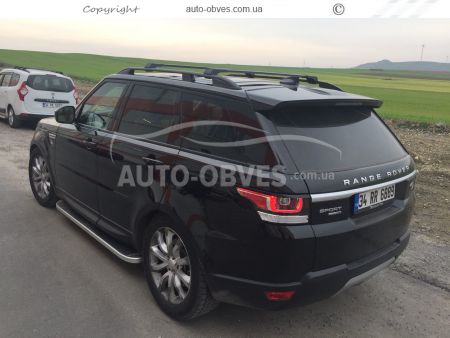 Рейлінги Range Rover Sport 2013-2019 - тип: пк crown, колір: чорний фото 2