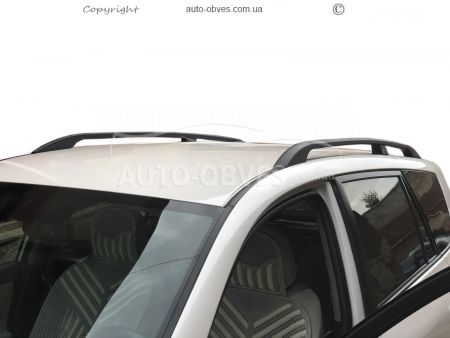 Рейлинги Toyota Rav4 2010-2012 - тип: абс крепления, цвет: черный фото 2