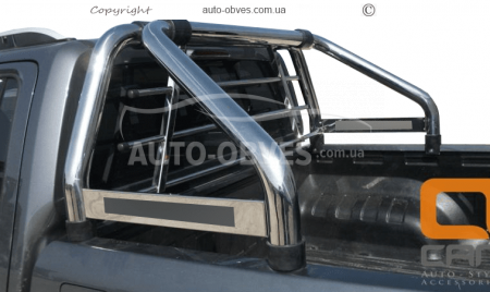 Roll bar for Nissan NP300 - type: with cab window protection фото 1