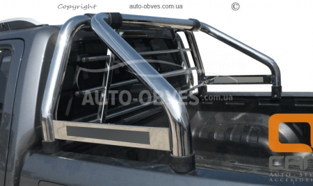 Дуга в кузов Nissan Navara 2016-... - тип: із захистом вікна кабіни фото 1