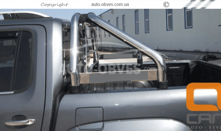 Roll bar for Nissan NP300 - type: with cab window protection фото 2