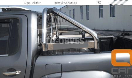 Дуга в кузов Nissan Navara 2016-... - тип: із захистом вікна кабіни фото 2