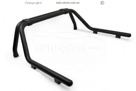 Body bar Toyota Hilux 2020-... - type: long version, color: black фото 0
