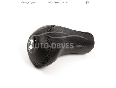 Gear knob BMW 5 series E34 1988-1995 - type: leather фото 1