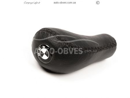 Gear knob BMW 5 series E34 1988-1995 - type: leather фото 0