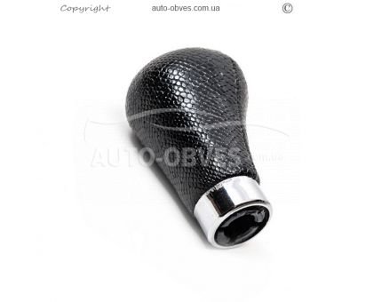 Gear knob BMW 3 series E36 1990-2000 - type: oem leatherette black crocodile фото 2