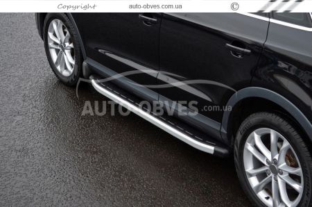 Profile running boards Audi Q3 2015-2018 - Style: Range Rover фото 2