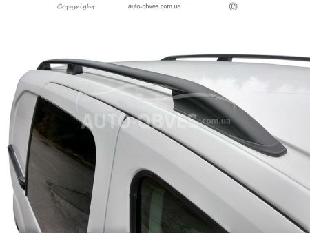 Roof rails VW Caddy - type: pc crown, color: black фото 1