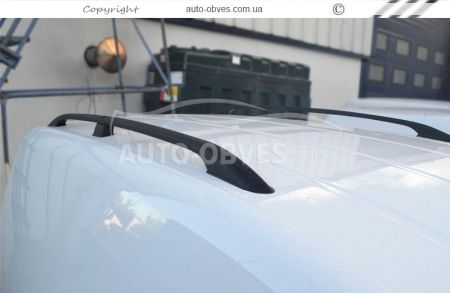 Рейлинги Volkswagen Caddy - тип: алм крепления, цвет: черный фото 5