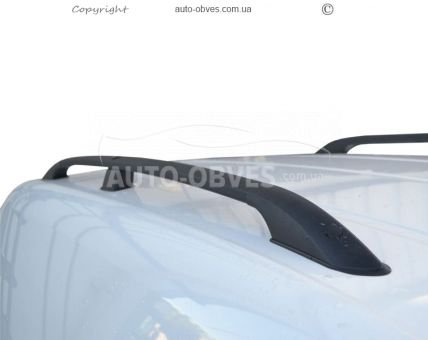 Рейлинги Volkswagen Caddy - тип: алм крепления, цвет: черный фото 3