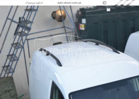 Рейлинги Volkswagen Caddy - тип: алм крепления, цвет: черный фото 4