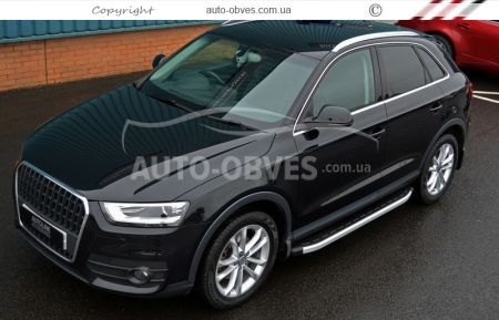 Профильные подножки Audi Q3 2015-2018 - style: Range Rover фото 5