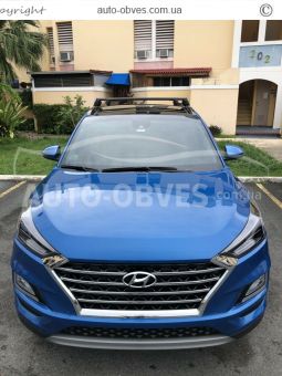 Crossbars for integrated roof rails Hyundai Tucson 2019-2021 type: Air-2 color: black фото 5