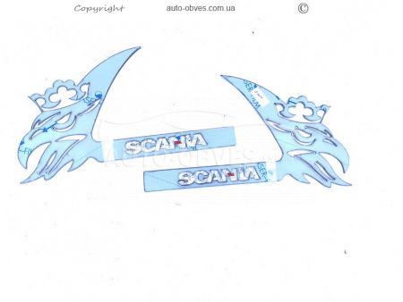 Накладки на ручки окантовки Scania всі моделі фото 1
