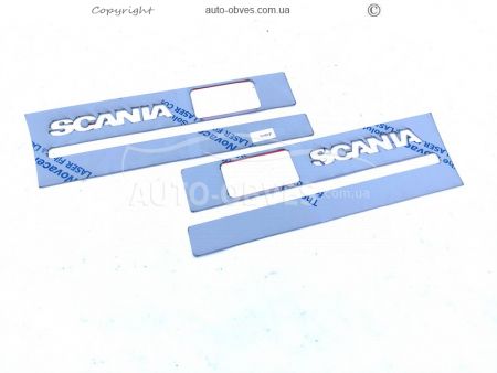 Накладки на торець підніжки Scania всі моделі фото 3