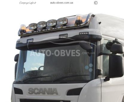 Держатель для фар на крышу Scania G, услуга: установка диодов фото 1